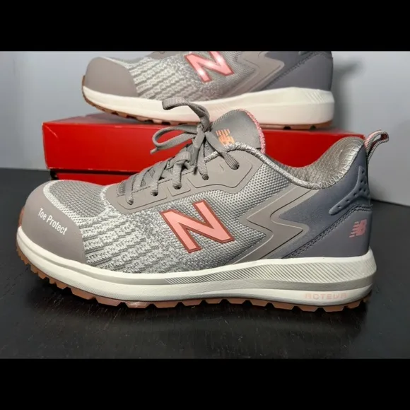 New Balance Speedware Composite Toe Industrial Shoe Beige/Desert Flower Womans 9