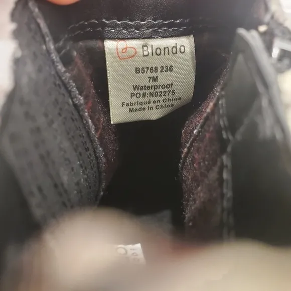 NEW BLONDO Elvina Snakeskin Gray Waterproof Ankle Boots