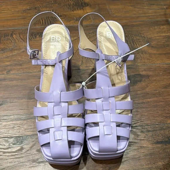 NEW! BP Purple Amaya Fisherman Platform Sandals - Size 9.5