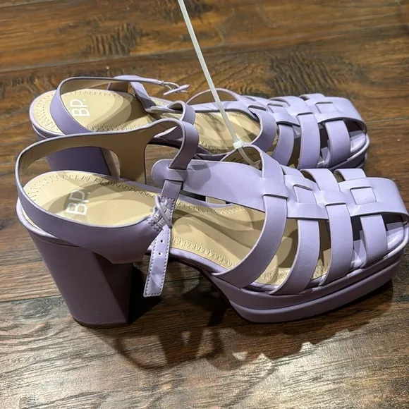 NEW! BP Purple Amaya Fisherman Platform Sandals - Size 9.5