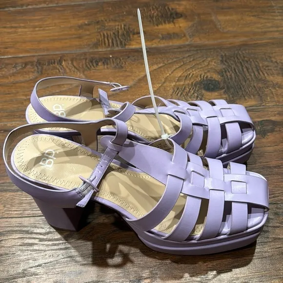 NEW! BP Purple Amaya Fisherman Platform Sandals - Size 9.5
