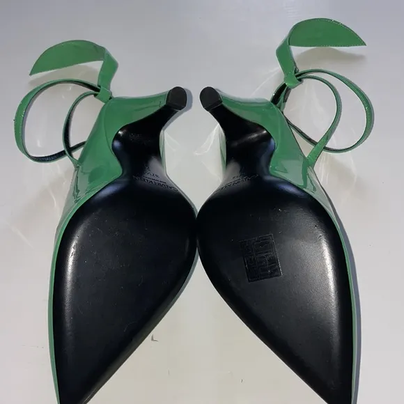 New Calvin Klein 205W39NYC green Kai runway heels as seen on Beyonce