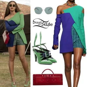 New Calvin Klein 205W39NYC green Kai runway heels as seen on Beyonce