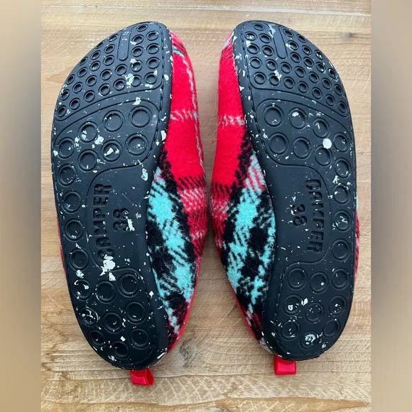 New Camper Wabi Printed Recycled Cotton Women’s Slippers Size 7.5