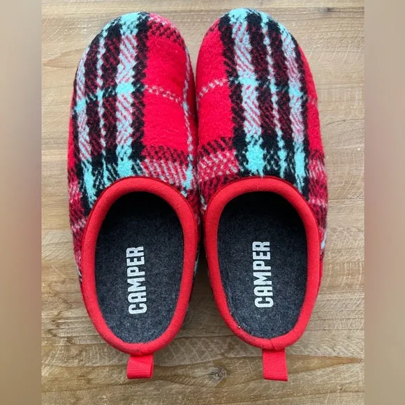 New Camper Wabi Printed Recycled Cotton Women’s Slippers Size 7.5