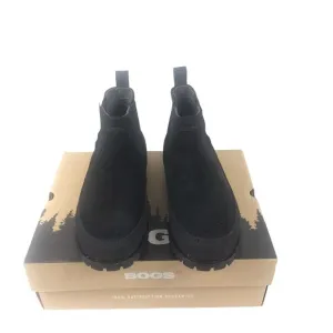NEW Casper Mid Classic Bogs Black Boots Mens Sz 10 Leather Upper