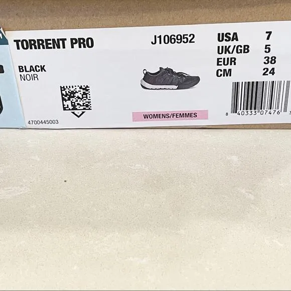 NEW Chaco Torrent Pro Hiking Water Shoes Black Women 7