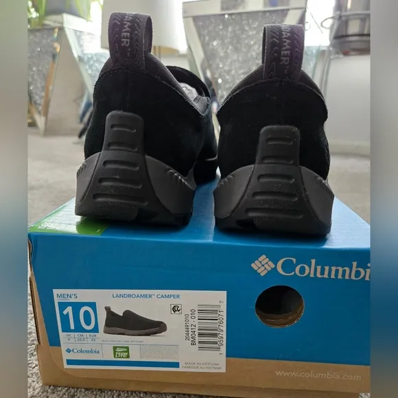 NEW Columbia Landroamer Camper Slip-On Casual Shoes Black Men’s US 10 Outdoor