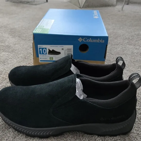 NEW Columbia Landroamer Camper Slip-On Casual Shoes Black Men’s US 10 Outdoor
