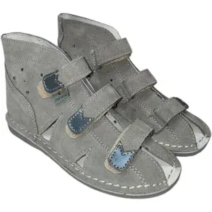 NEW  Danielki Gray Leather Orthopedic High Shoes    Size: EU  30 /US 12-13 Youth