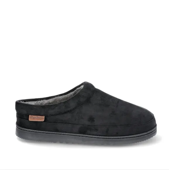 new DEARFOAMS SLIPPERS/ CLOGS brand new BLACK sizes L &amp; XL ... 11/12  &amp; 13/14