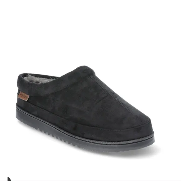 new DEARFOAMS SLIPPERS/ CLOGS brand new BLACK sizes L &amp; XL ... 11/12  &amp; 13/14