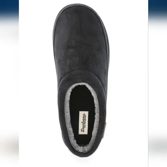 new DEARFOAMS SLIPPERS/ CLOGS brand new BLACK sizes L &amp; XL ... 11/12  &amp; 13/14