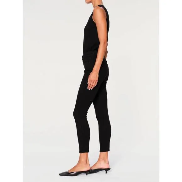 NEW DL1961 - WOMEN'S florence skinny mid rise instasculpt crop jeans in hail