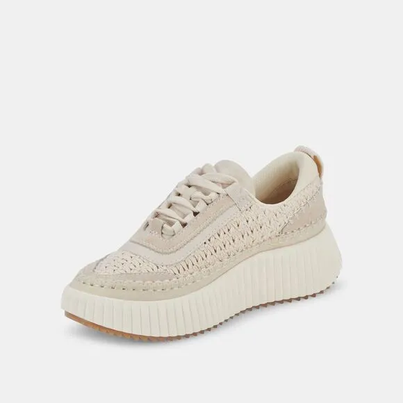 new DOLCE VITA DOLEN SANSTONE KNIT SNEAKERS WOMEN Sz 9 SHOES Platform