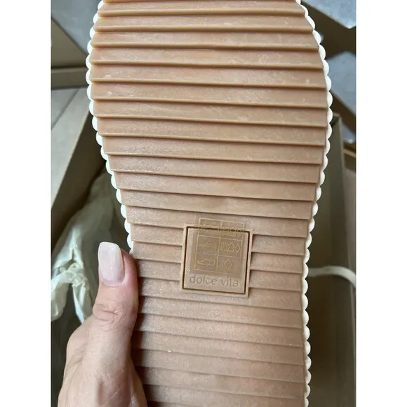 new DOLCE VITA DOLEN SANSTONE KNIT SNEAKERS WOMEN Sz 9 SHOES Platform