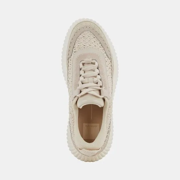 new DOLCE VITA DOLEN SANSTONE KNIT SNEAKERS WOMEN Sz 9 SHOES Platform