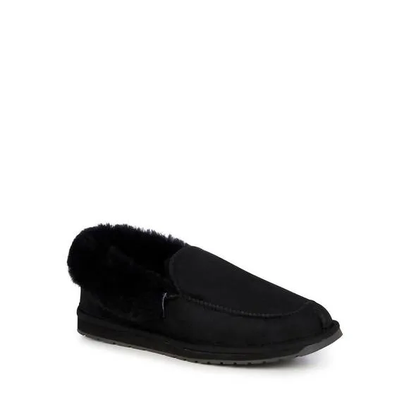 NEW EMU AUSTRALIA men's platinum murray fold down slipper in black