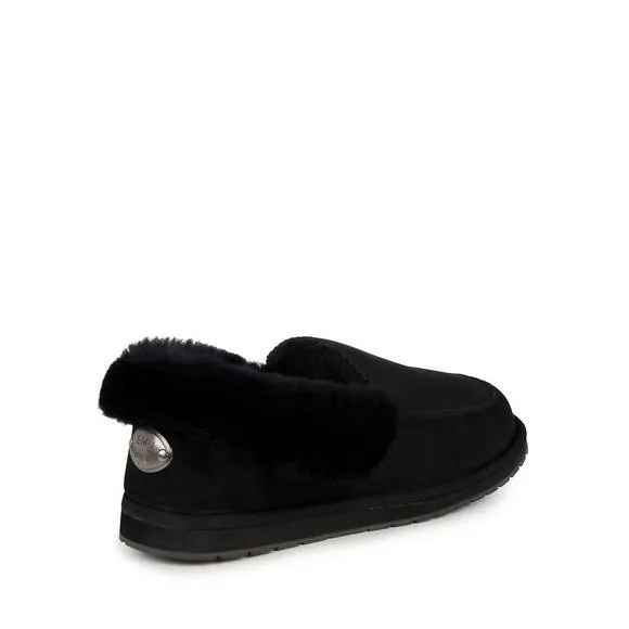 NEW EMU AUSTRALIA men's platinum murray fold down slipper in black