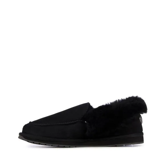 NEW EMU AUSTRALIA men's platinum murray fold down slipper in black