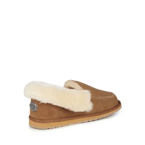 NEW EMU AUSTRALIA men's platinum murray fold down slipper in chestnut