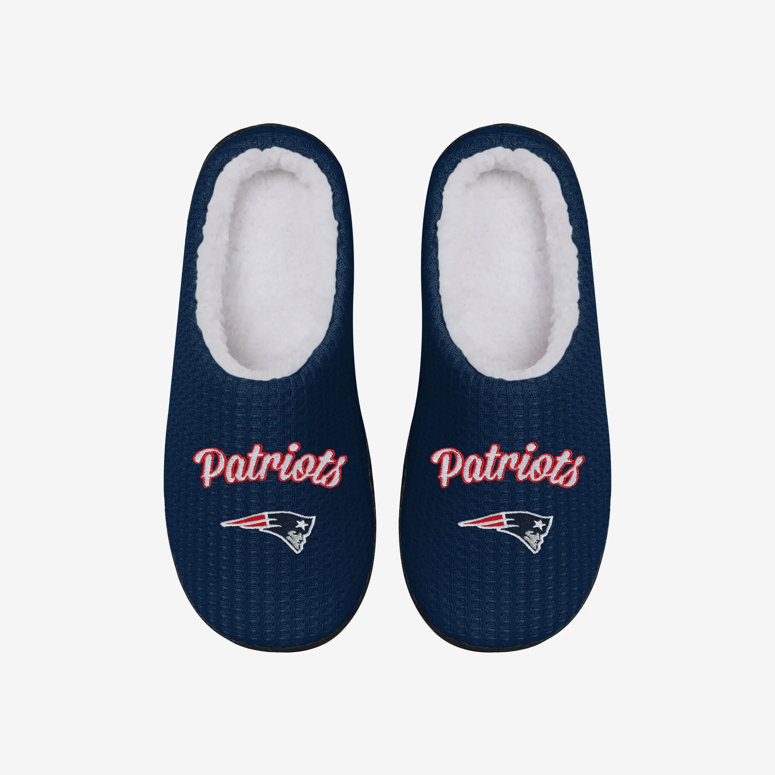 New England Patriots Womens Sherpa Lined Memory Foam Slipper