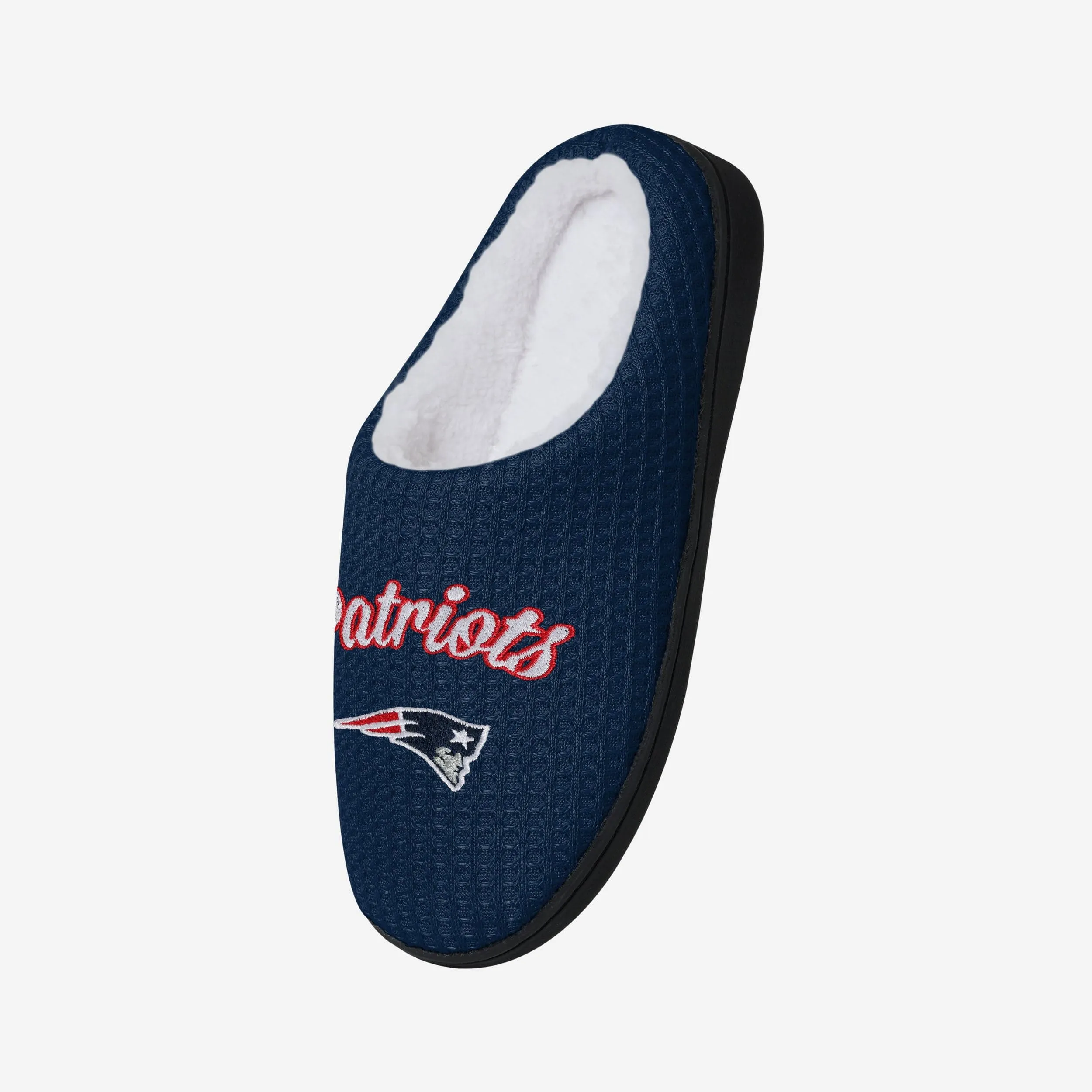 New England Patriots Womens Sherpa Lined Memory Foam Slipper