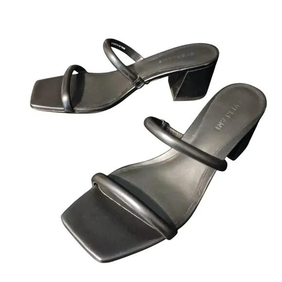 NEW Everlane Leather The Double Strap Heel Size 7 Slip-on Sandal