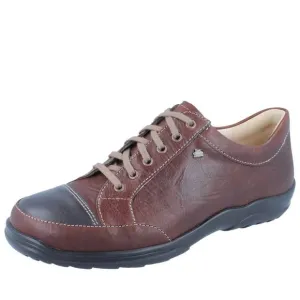 NEW FINN COMFORT men's alamo lace up shoes in kastanie/cigar