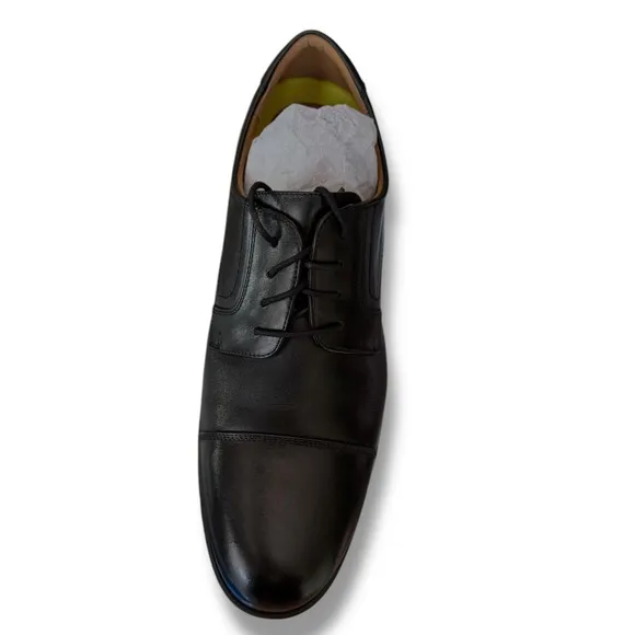 New Florsheim black Leather Dress Shoes Comfort Ortholite Insoles 14 EEE wide