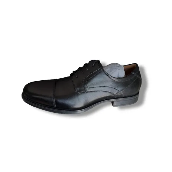 New Florsheim black Leather Dress Shoes Comfort Ortholite Insoles 14 EEE wide