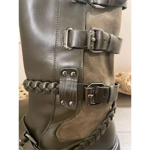 New  Free People Billie Buckle Boots Size 7