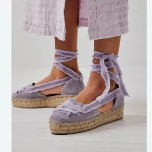 New Free  People Destino Espadrille Platforms Size 39