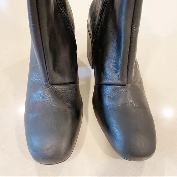 NEW Free People Nicola Ankle Boot Black Leather 40 10