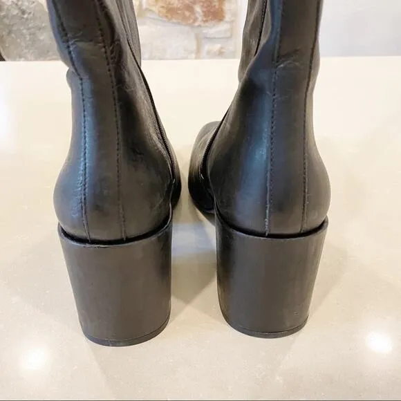 NEW Free People Nicola Ankle Boot Black Leather 40 10