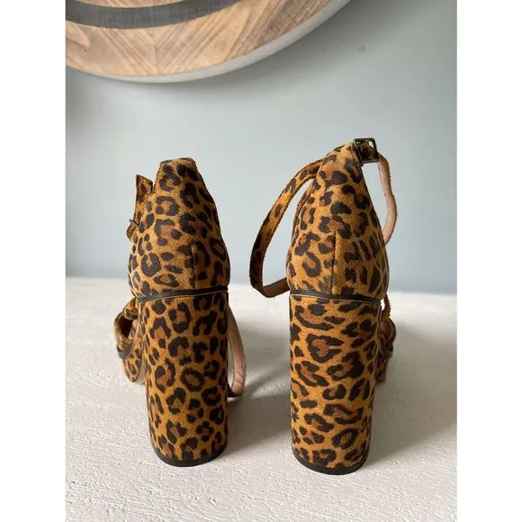 New Free People x Leopard Remi Platform Sandal sz 39
