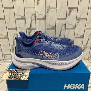 New Hoka One Mach 6 Mirage Blue Running Shoes Womens 6.5 B Gym Training Walking