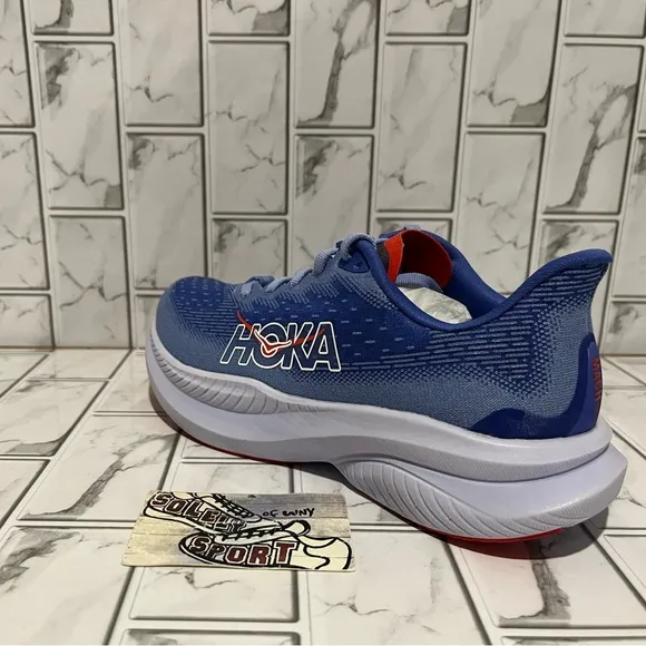 New Hoka One Mach 6 Mirage Blue Running Shoes Womens 6.5 B Gym Training Walking