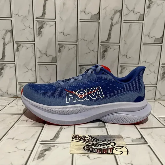 New Hoka One Mach 6 Mirage Blue Running Shoes Womens 6.5 B Gym Training Walking