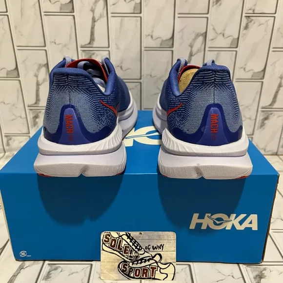 New Hoka One Mach 6 Mirage Blue Running Shoes Womens 6.5 B Gym Training Walking