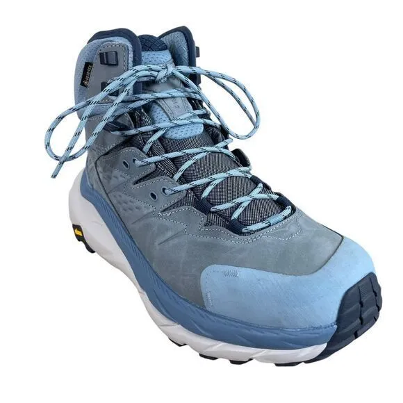 NEW Hoka Womens Kaha 2 Mid Goretex Boots 8.5B Mountain Spring Harbor Mist Hike‎