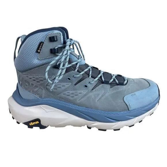 NEW Hoka Womens Kaha 2 Mid Goretex Boots 8.5B Mountain Spring Harbor Mist Hike‎