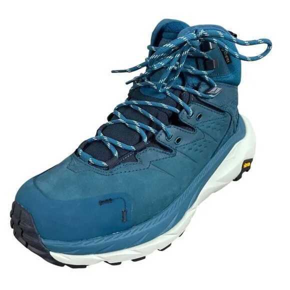 NEW Hoka Womens Kaha 2 Mid GTX Goretex Boots 8.5B Blue Coral / Graphite Cushion