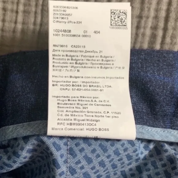New HUGO Wool Blend Dress Pants Size 38