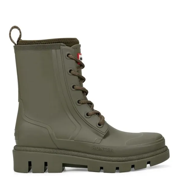 New Hunter Women's Diana Waterproof Lace-Up Rain Boots