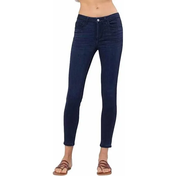 NEW JUDY BLUE mid-rise skinny jeans in dark wash