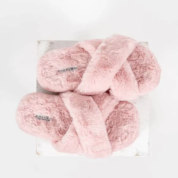 NEW KHELONI women's sally slippers in pink