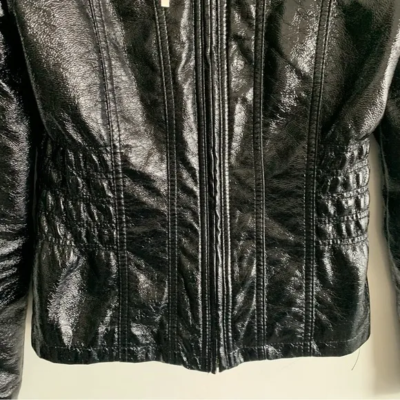 NEW LOOK PATENT LEATHER JACKET
