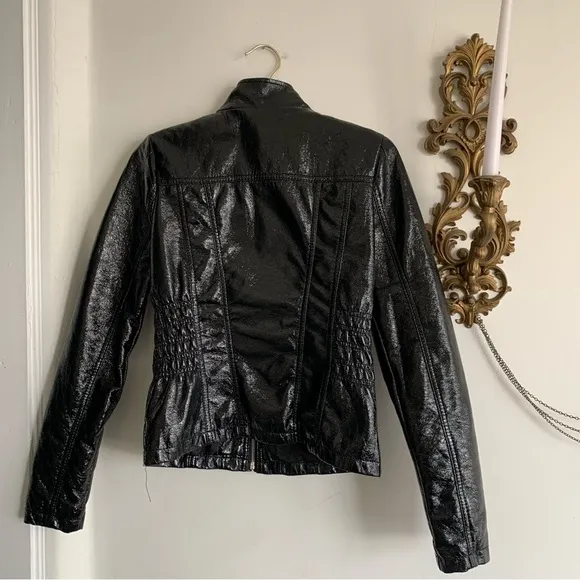 NEW LOOK PATENT LEATHER JACKET
