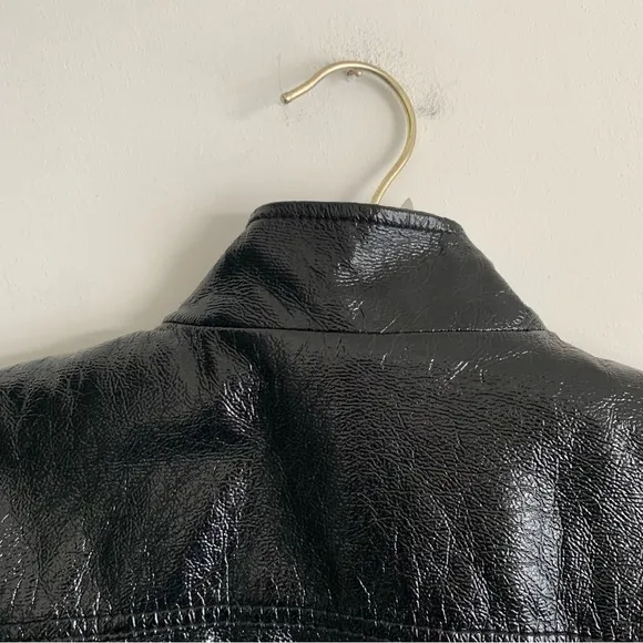 NEW LOOK PATENT LEATHER JACKET